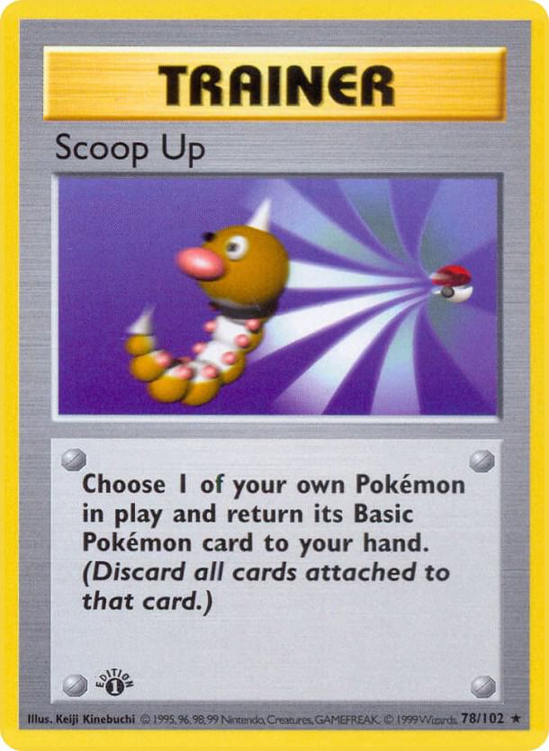 Scoop Up 078/102 (Base Set (Shadowless))  - 1st Edition | Good Games Adelaide SA