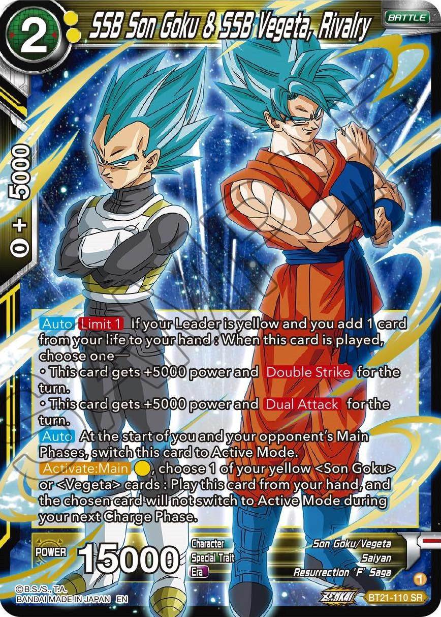SSB Son Goku & SSB Vegeta, Rivalry (BT21-110) [ZENKAI Series: Set 04] | Good Games Adelaide SA