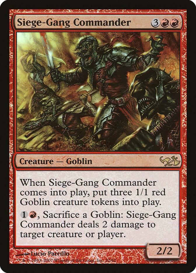 Siege-Gang Commander 32 (Duel Decks: Elves vs. Goblins)  - Foil | Good Games Adelaide SA
