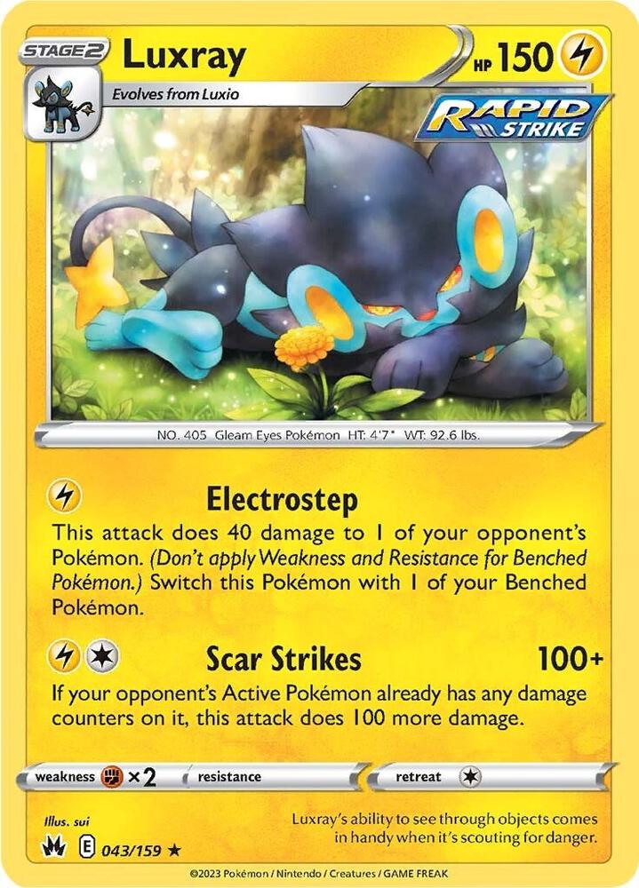 Luxray 043/159 (Crown Zenith)  | Good Games Adelaide SA