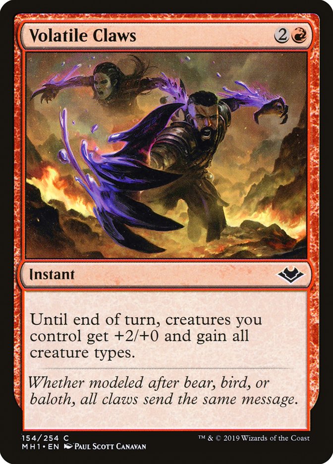 Volatile Claws 154 (Modern Horizons)  - Foil | Good Games Adelaide SA