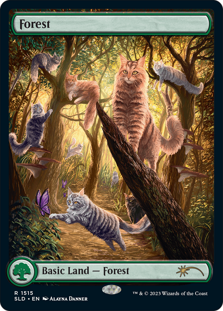 Forest (1515) [Secret Lair Commander Deck: Raining Cats and Dogs] | Good Games Adelaide SA