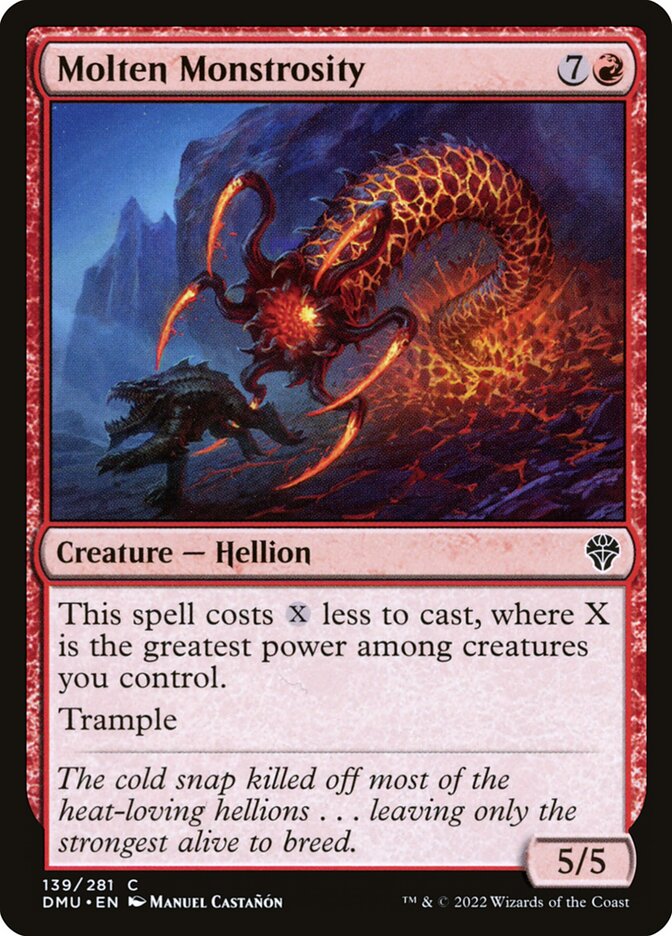 Molten Monstrosity 139 (Dominaria United)  - Foil | Good Games Adelaide SA