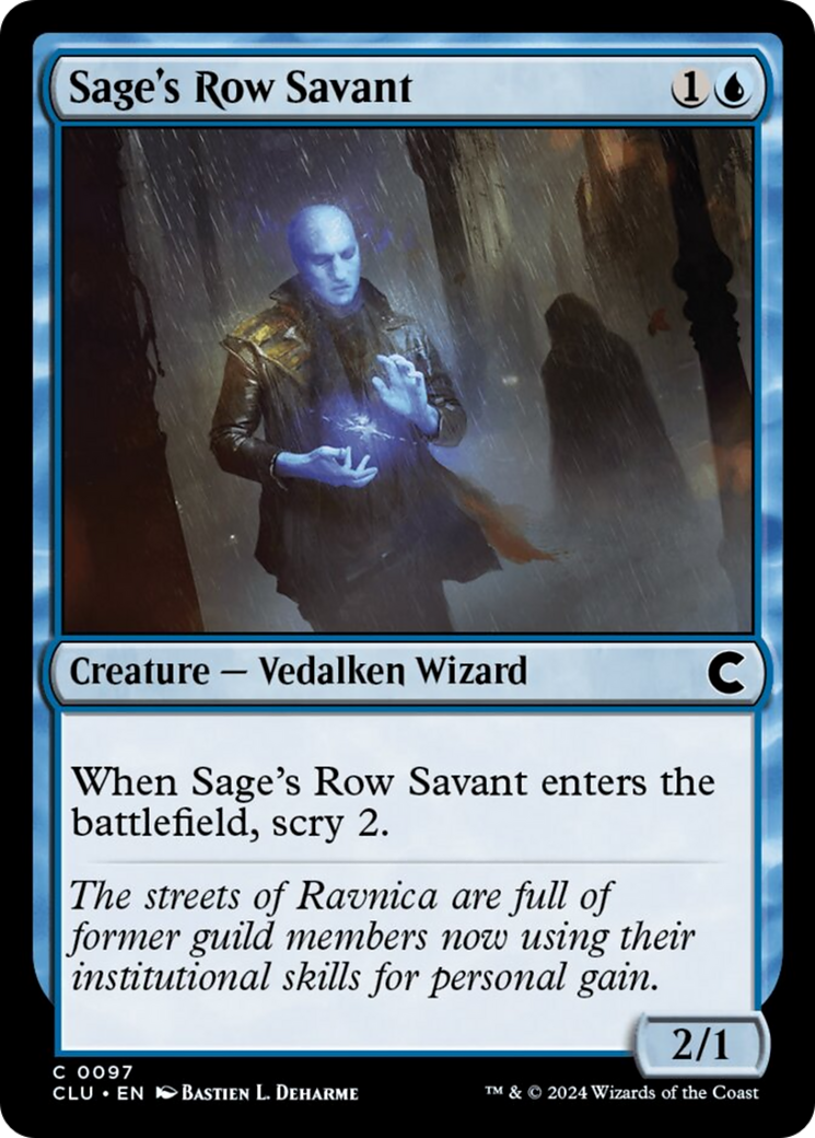 Sage's Row Savant [Ravnica: Clue Edition] | Good Games Adelaide SA