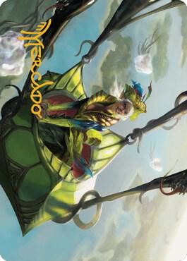 Nael Avizoa Aeronaut Art Card Gold Stamped Signature 51 (Art Series: Dominaria United)  | Good Games Adelaide SA