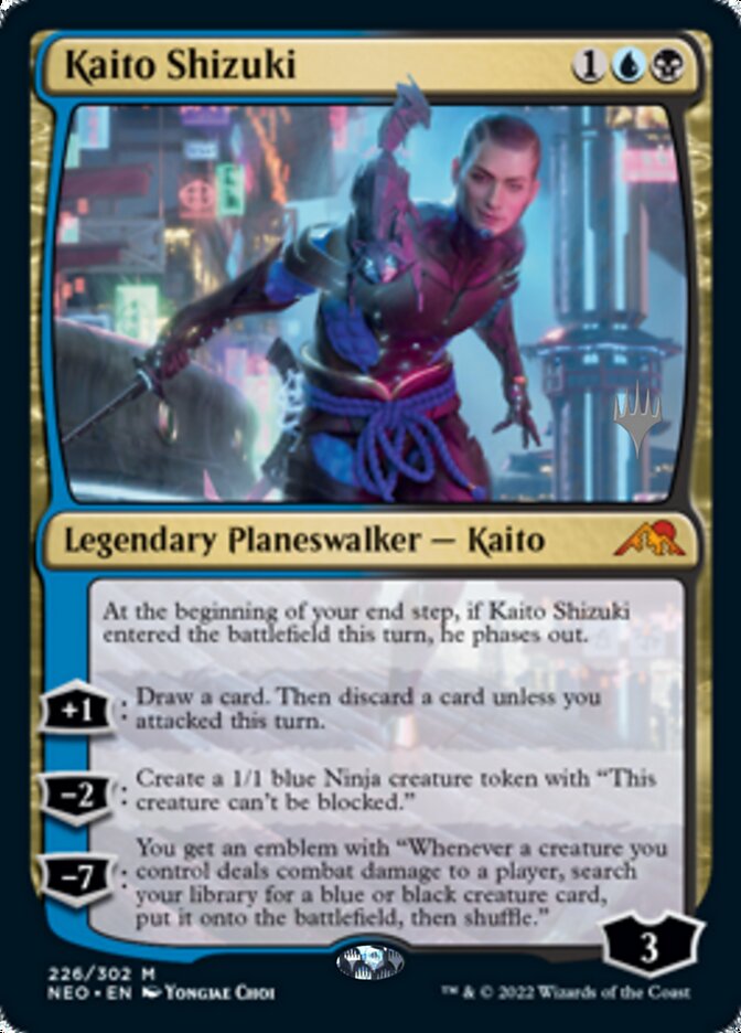 Kaito Shizuki (Promo Pack) [Kamigawa: Neon Dynasty Promos] | Good Games Adelaide SA