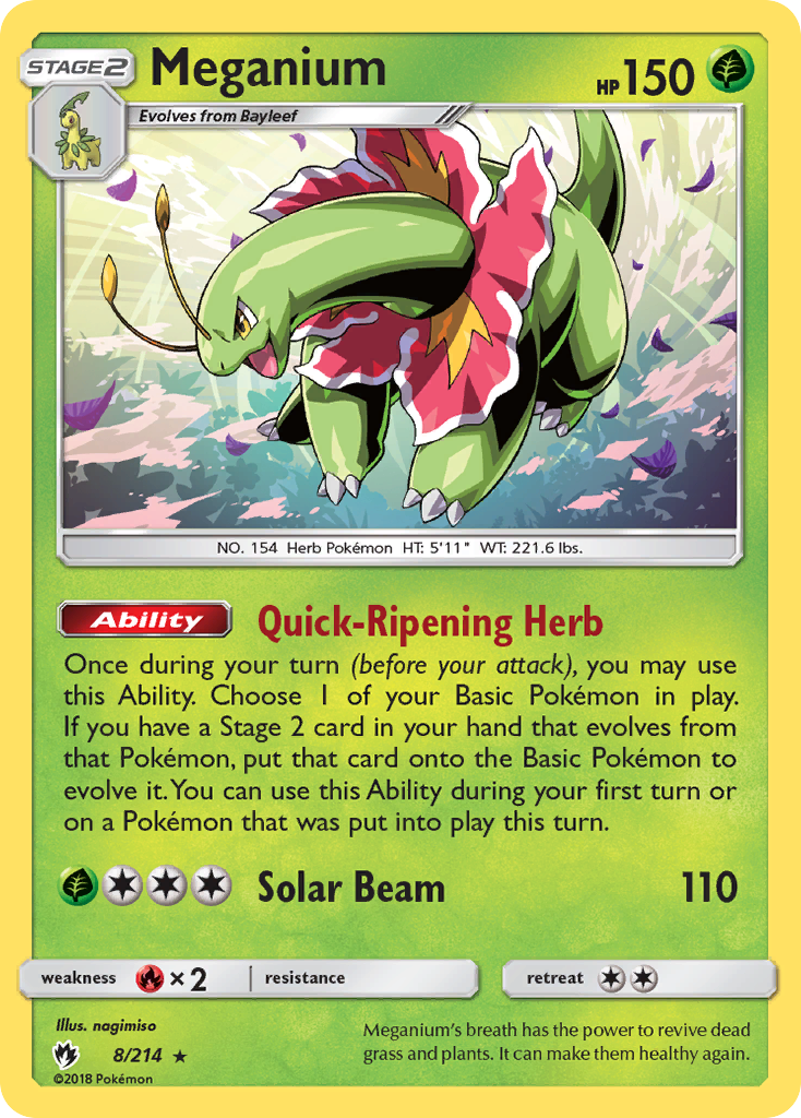 Meganium (8/214) [Sun & Moon: Lost Thunder] | Good Games Adelaide SA