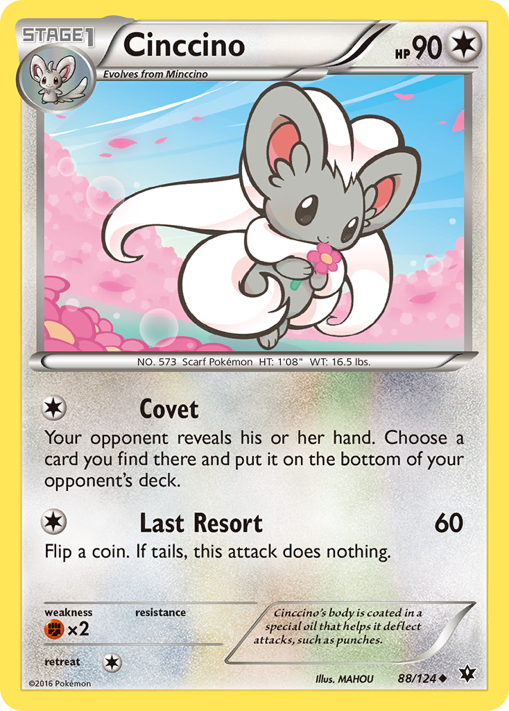 Cinccino (88/124) [XY: Fates Collide] | Good Games Adelaide SA
