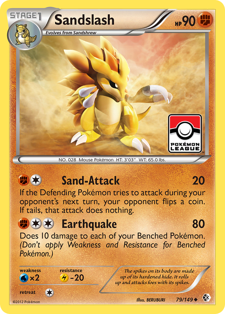Sandslash (79/149) [Black & White: Boundaries Crossed] | Good Games Adelaide SA