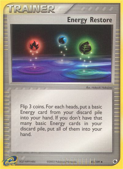 Energy Restore (81/109) [EX: Ruby & Sapphire] | Good Games Adelaide SA