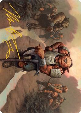 Hobgoblin Bandit Lord Art Card Gold Stamped Signature 30 (Art Series: Adventures in the Forgotten Realms)  | Good Games Adelaide SA