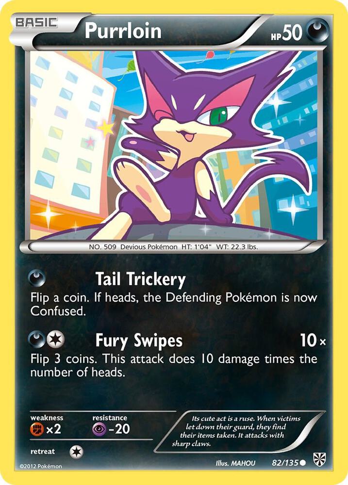 Purrloin 82 82/135 (Plasma Storm)  - Reverse Holofoil | Good Games Adelaide SA