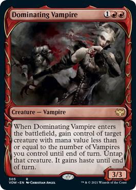 Dominating Vampire Showcase 305 (Innistrad: Crimson Vow)  - Foil | Good Games Adelaide SA