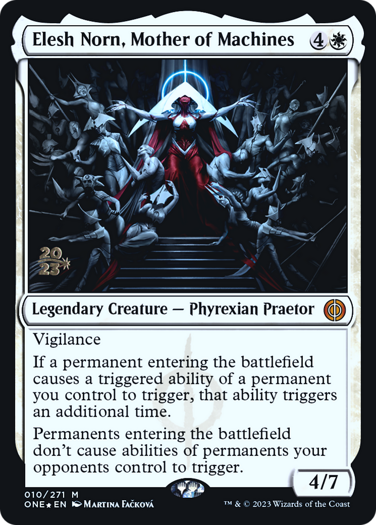 Elesh Norn, Mother of Machines [Phyrexia: All Will Be One Prerelease Promos] | Good Games Adelaide SA