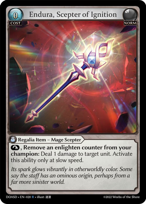 Endura, Scepter of Ignition (020) [Dawn of Ashes: Starter Decks] | Good Games Adelaide SA