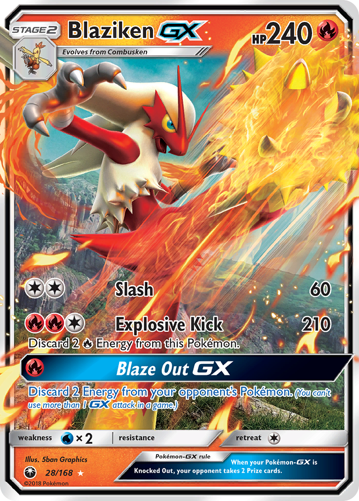 Blaziken GX (28/168) [Sun & Moon: Celestial Storm] | Good Games Adelaide SA