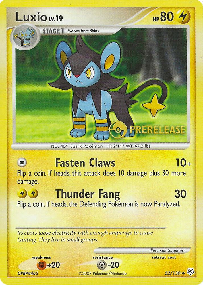 Luxio Prerelease 52/130 (Nintendo Promos)  | Good Games Adelaide SA