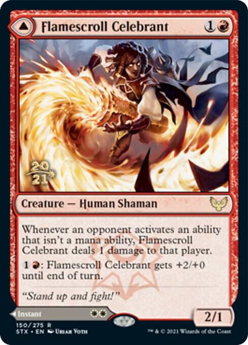 Flamescroll Celebrant 150 (Prerelease Cards)  - Foil | Good Games Adelaide SA