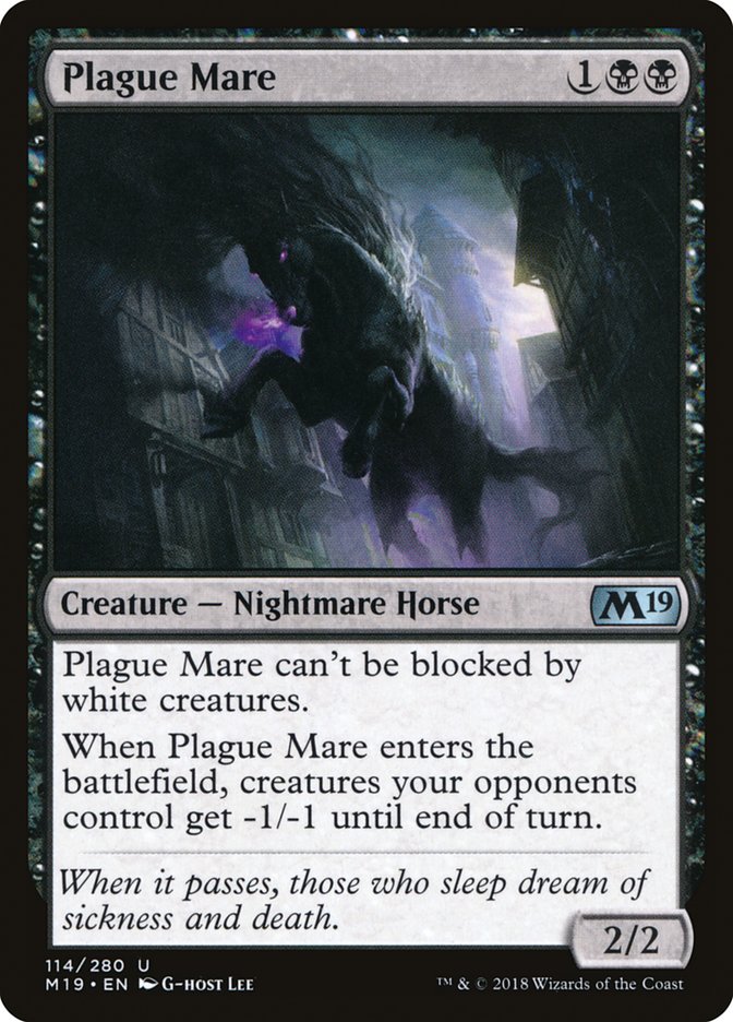 Plague Mare 114 (Core Set 2019)  | Good Games Adelaide SA