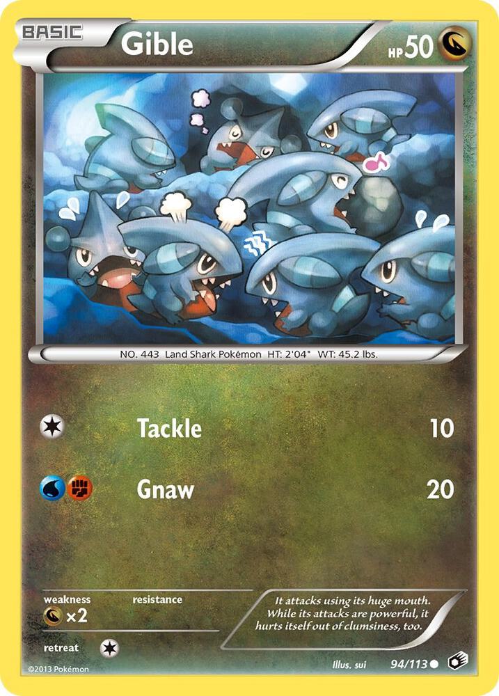 Gible 94/113 (Legendary Treasures)  | Good Games Adelaide SA