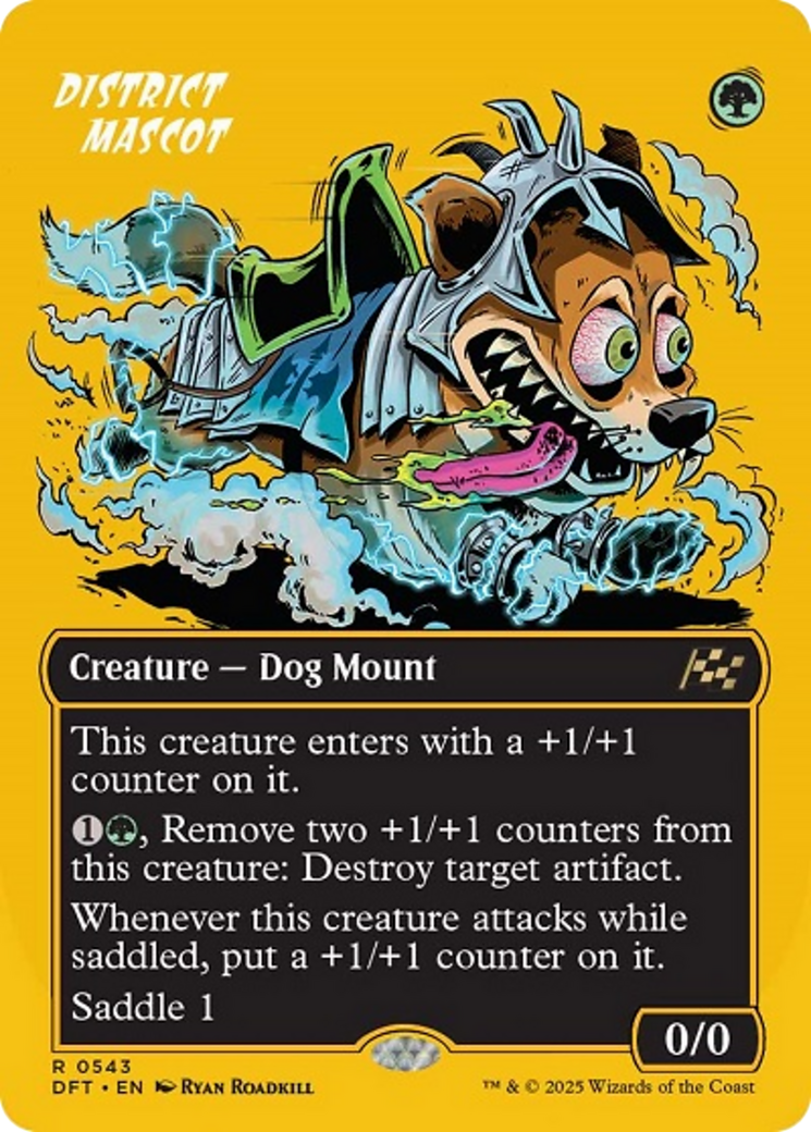 District Mascot (Borderless) (First-Place Foil) [Aetherdrift] | Good Games Adelaide SA