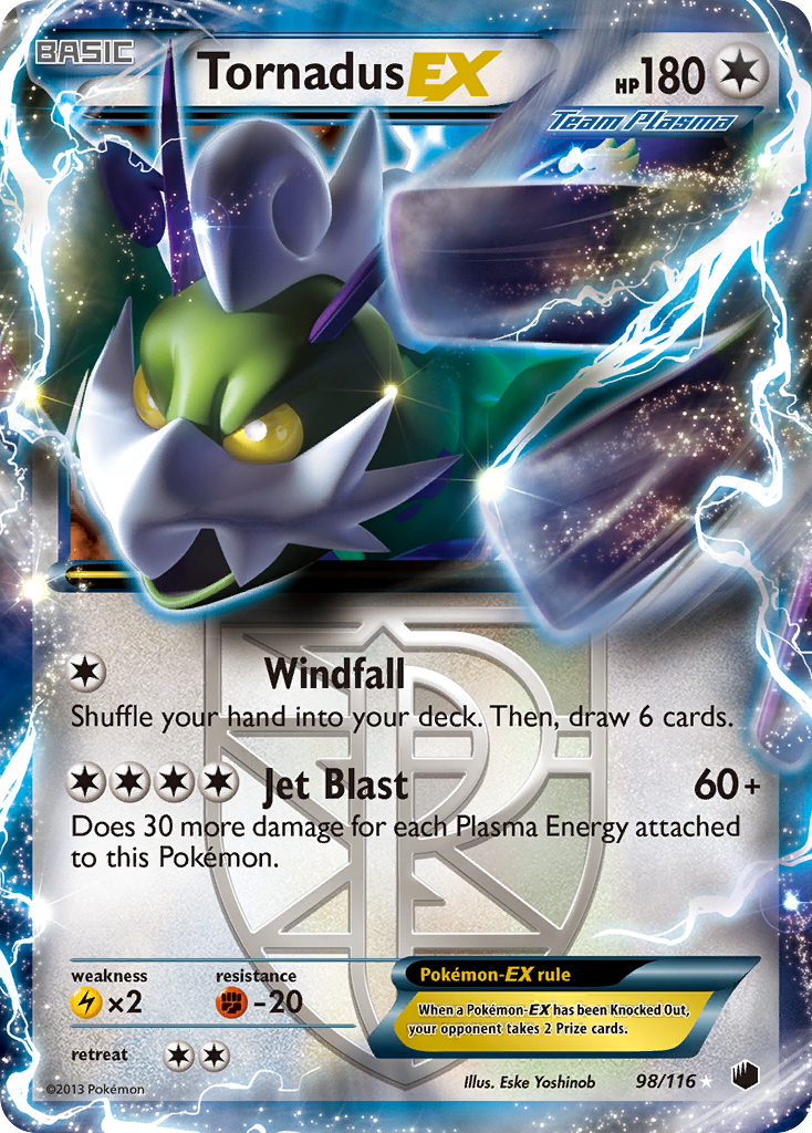 Tornadus EX (98/116) [Black & White: Plasma Freeze] | Good Games Adelaide SA
