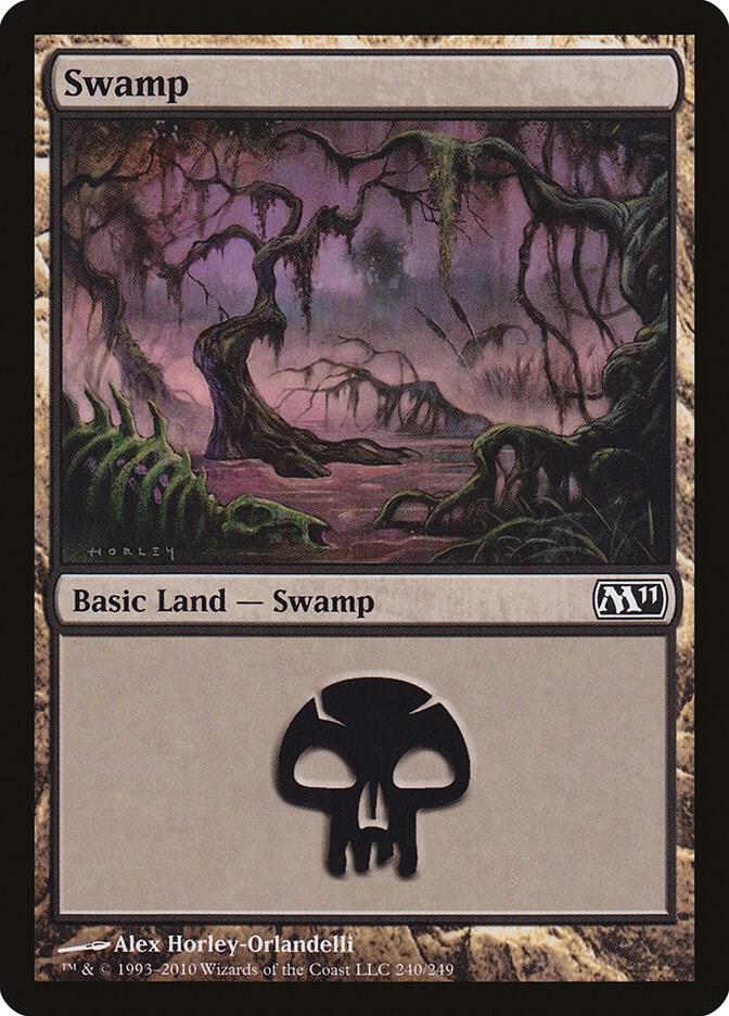 Swamp 240 (Magic 2011 (M11))  - Foil | Good Games Adelaide SA