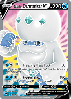 Galarian Darmanitan V (169/185) [Sword & Shield: Vivid Voltage] | Good Games Adelaide SA