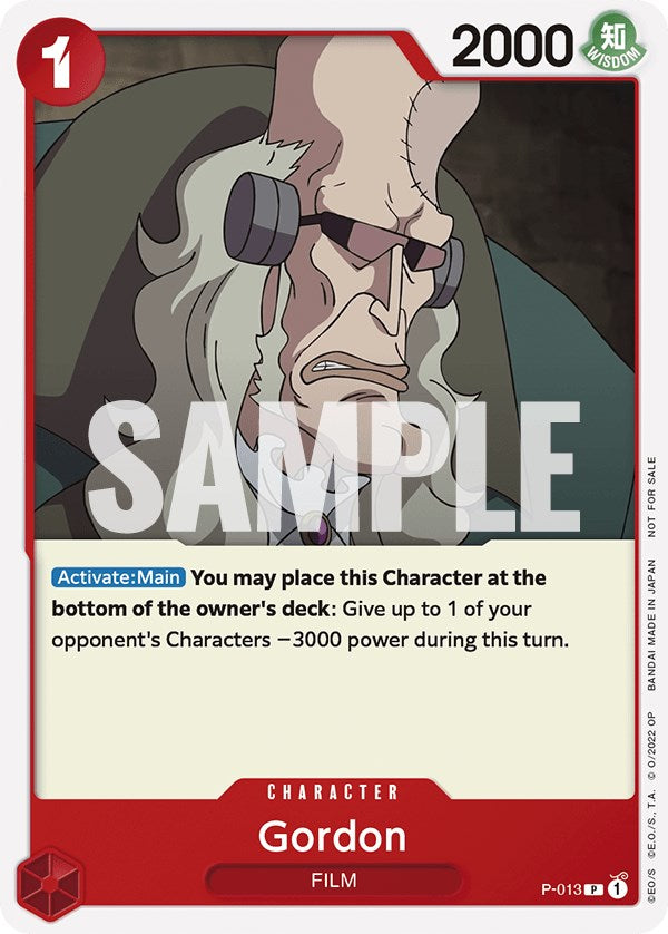Gordon (One Piece Film Red) [One Piece Promotion Cards] | Good Games Adelaide SA