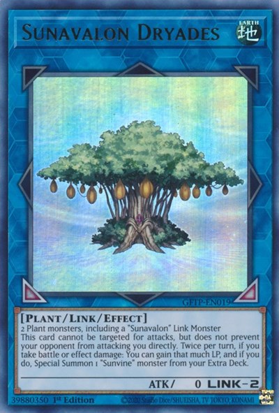 Sunavalon Dryades [GFTP-EN019] Ultra rare | Good Games Adelaide SA