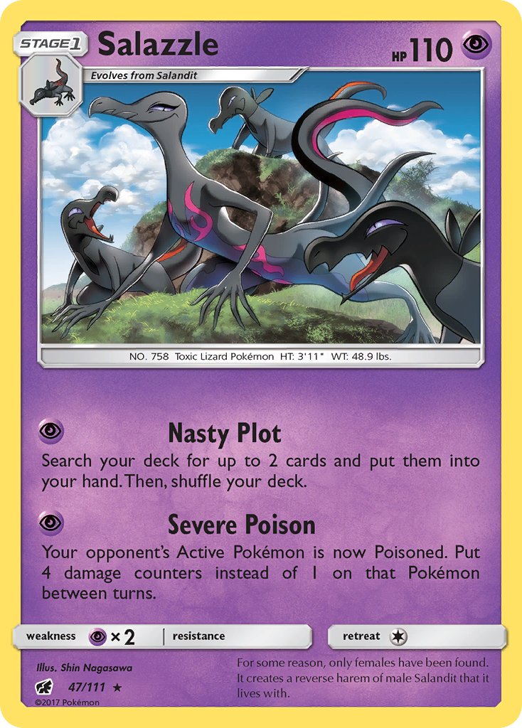 Salazzle (47/111) (Theme Deck Exclusive) [Sun & Moon: Crimson Invasion] | Good Games Adelaide SA