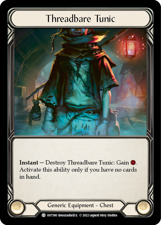 Threadbare Tunic [OUT180] (Outsiders)  Cold Foil | Good Games Adelaide SA