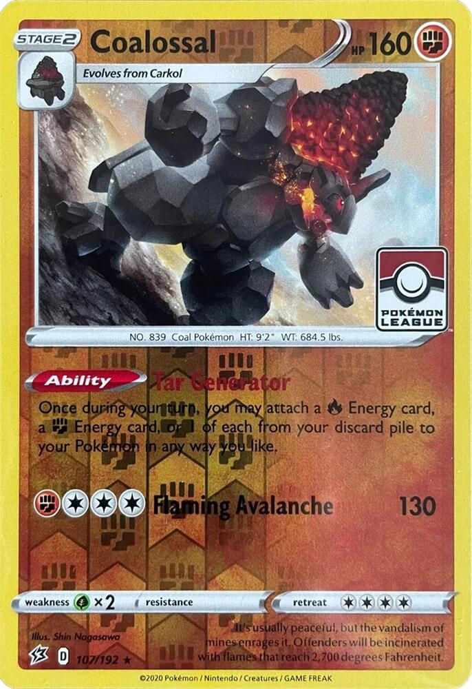 Coalossal 107 192 League Promo 107/192 (League & Championship Cards)  - Reverse Holofoil | Good Games Adelaide SA