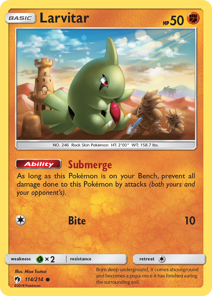 Larvitar (114/214) [Sun & Moon: Lost Thunder] | Good Games Adelaide SA