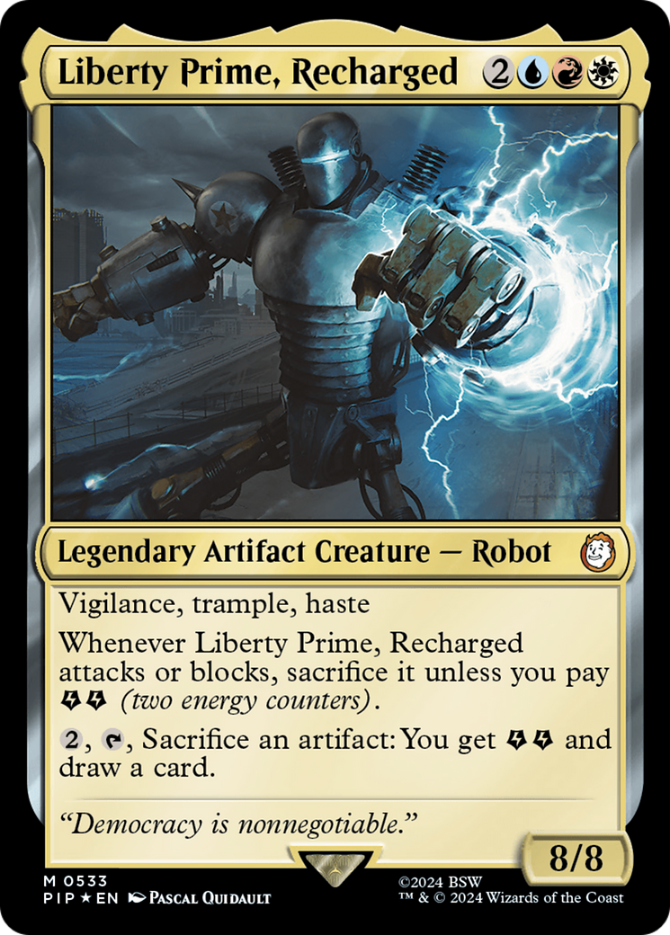 Liberty Prime, Recharged (Surge Foil) [Fallout] | Good Games Adelaide SA