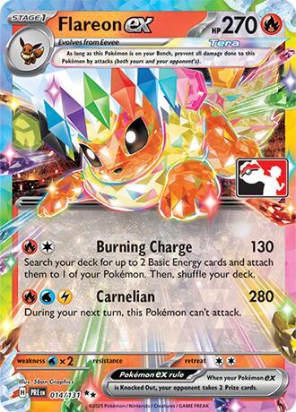 Flareon ex Series 7 014/131 (Prize Pack Series Cards)  - Holofoil | Good Games Adelaide SA