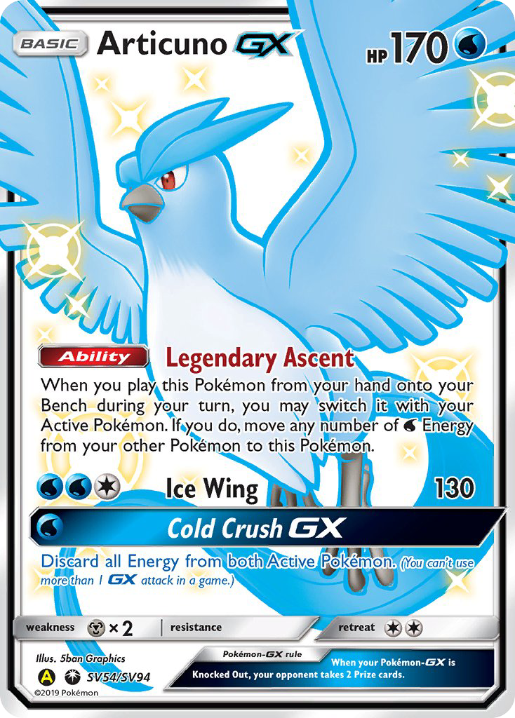 Articuno GX (SV54/SV94) [Sun & Moon: Hidden Fates - Shiny Vault] | Good Games Adelaide SA