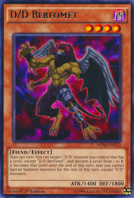 D/D Berfomet [MP16-EN113] Rare | Good Games Adelaide SA