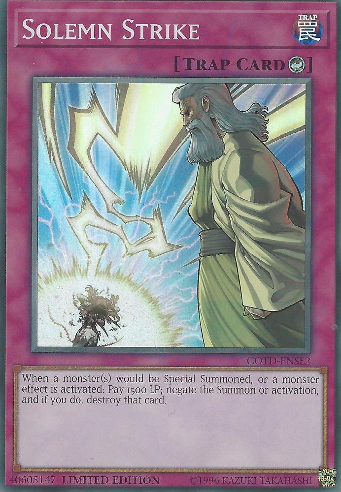 Solemn Strike [COTD-ENSE2] Super Rare | Good Games Adelaide SA