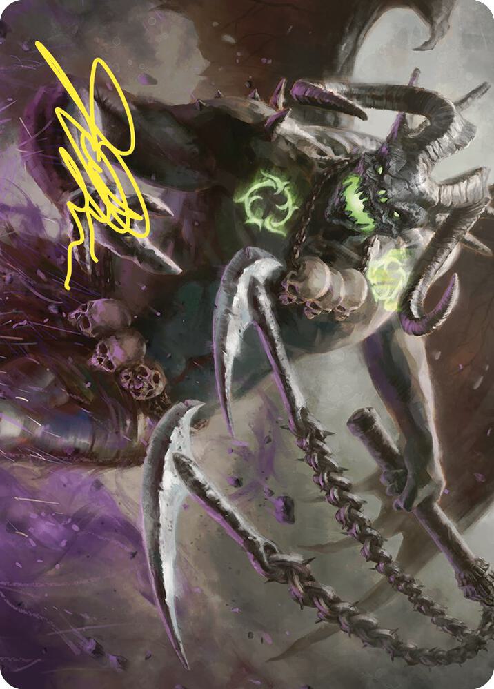 Archfiend of Despair Art Card Gold Stamped Signature 12 (Art Series: Commander Masters)  | Good Games Adelaide SA