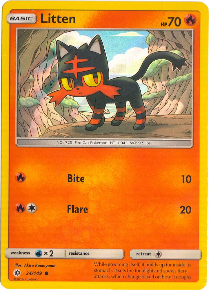 Litten Water Web Holo 024/149 (Miscellaneous Cards & Products)  - Holofoil | Good Games Adelaide SA