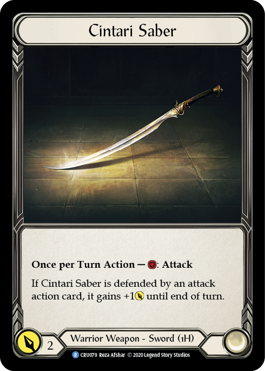 Cintari Saber [CRU079] 1st Edition Normal | Good Games Adelaide SA