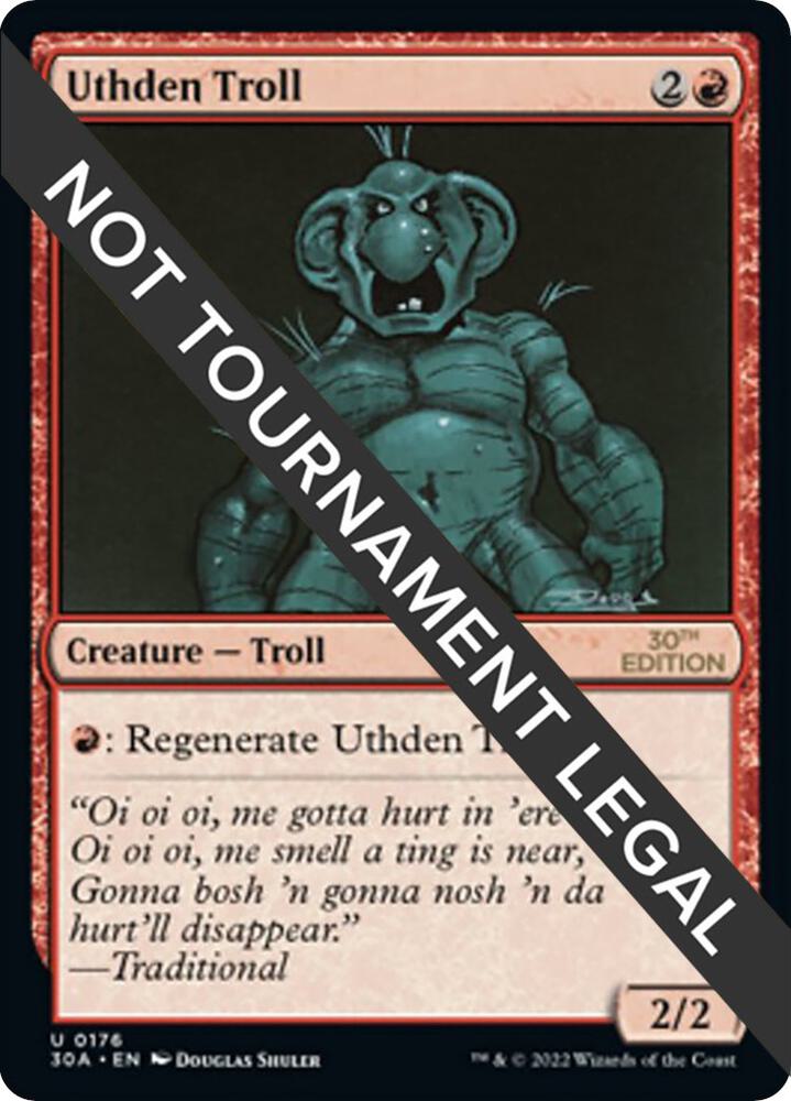 Uthden Troll 176/594 (30th Anniversary Edition)  | Good Games Adelaide SA