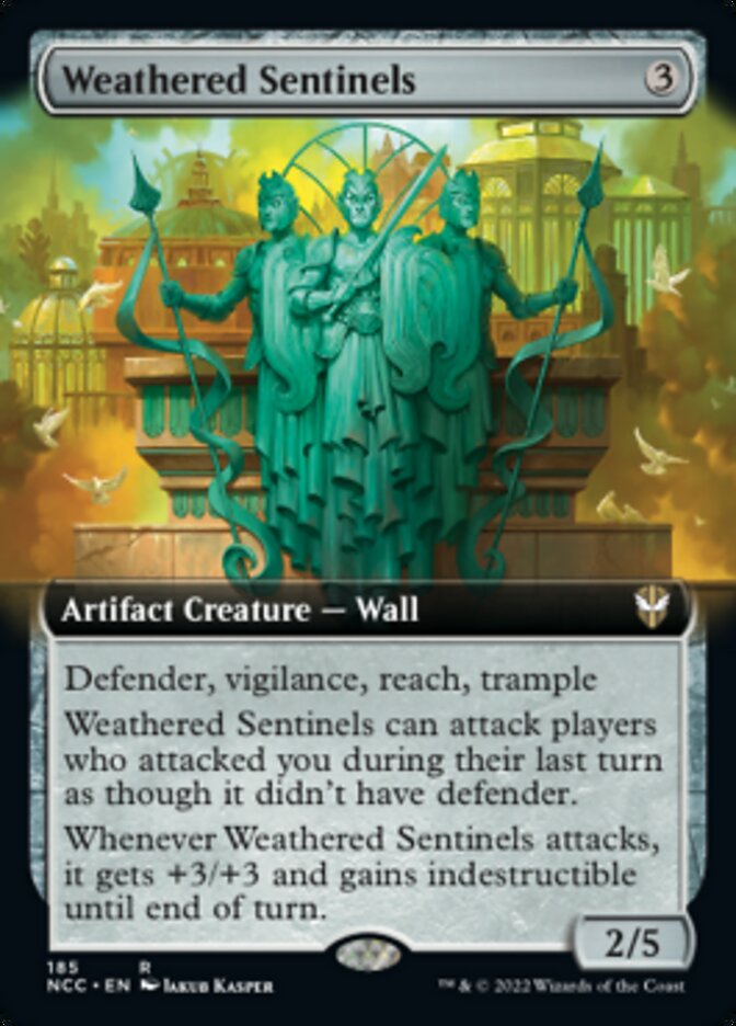 Weathered Sentinels (Extended Art) [Streets of New Capenna Commander] | Good Games Adelaide SA