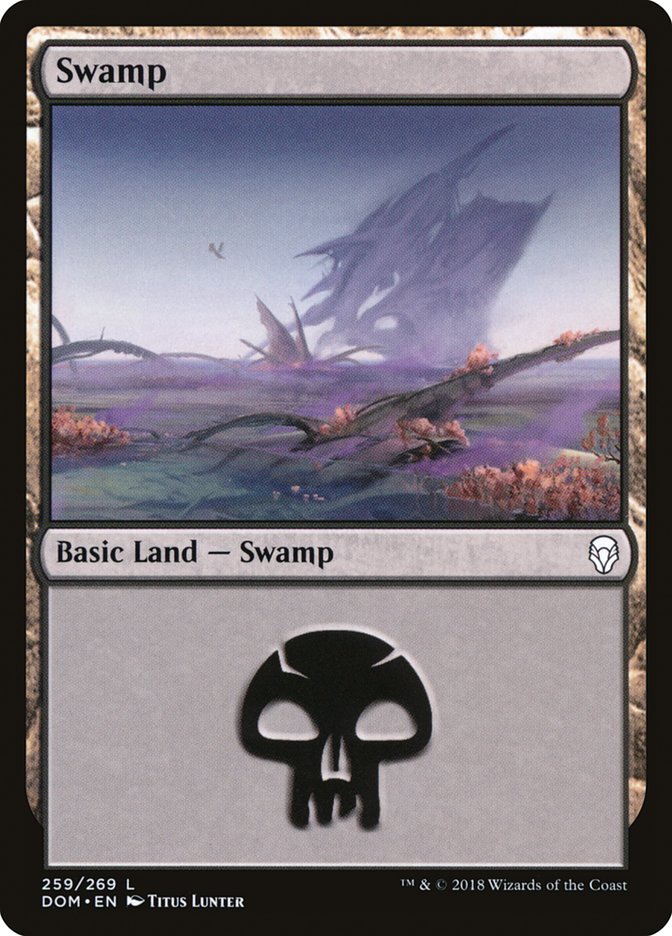 Swamp (259) [Dominaria] | Good Games Adelaide SA