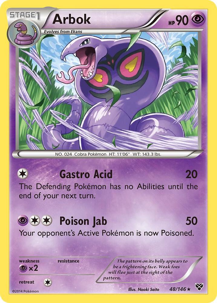 Arbok 48/146 (XY Base Set)  | Good Games Adelaide SA
