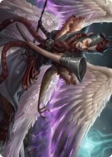 Firja Judge of Valor Art Card 56 (Art Series: Kaldheim)  | Good Games Adelaide SA