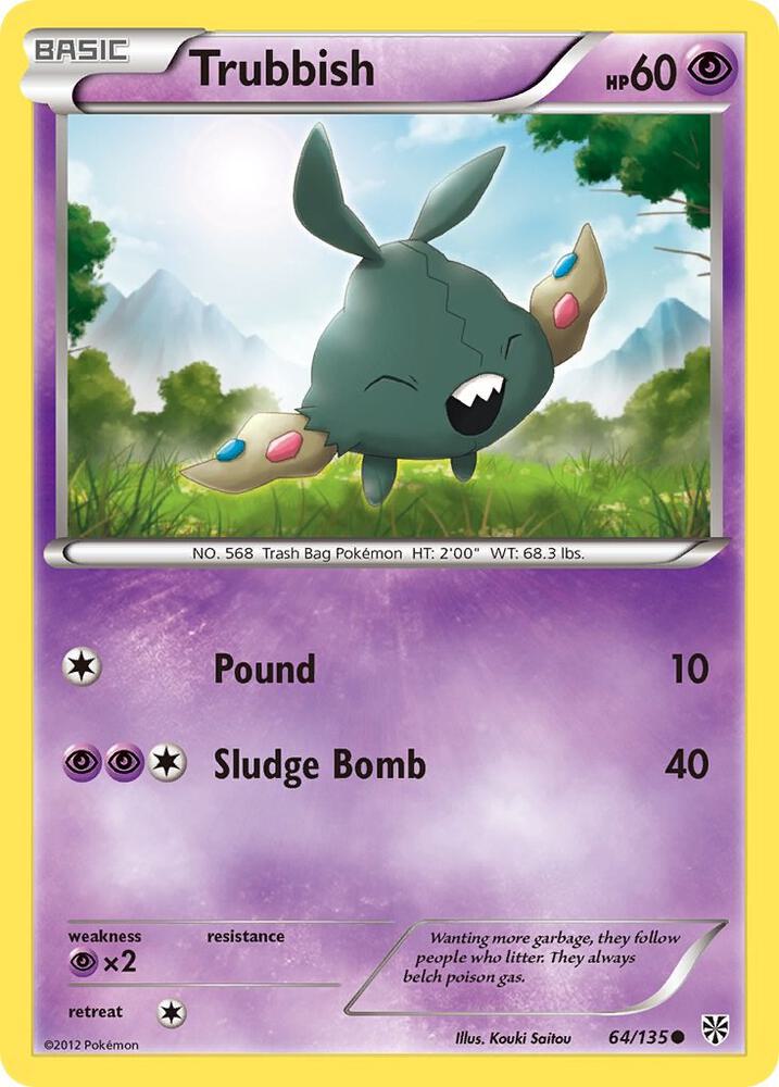 Trubbish 64 64/135 (Plasma Storm)  - Reverse Holofoil | Good Games Adelaide SA