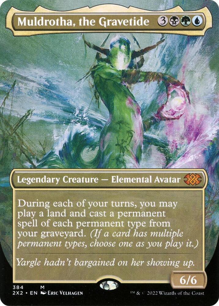 Muldrotha the Gravetide Borderless 384 (Double Masters 2022)  - Foil | Good Games Adelaide SA