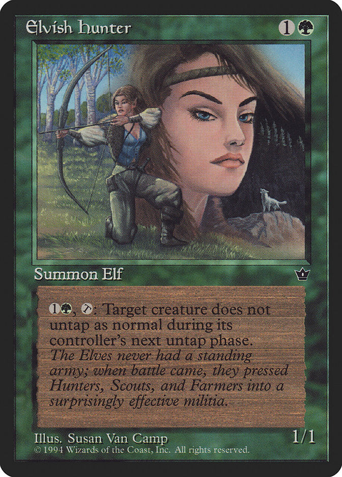 Elvish Hunter (Susan Van Camp) [Fallen Empires] | Good Games Adelaide SA
